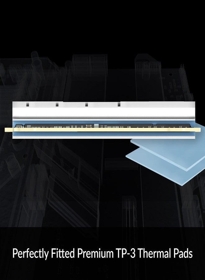 ARCTIC M2 Pro - Heatsink Cooler for M.2 2280 SSD, with ARCTIC TP-3 Thermal Pads, Compatible with PC & Gaming Consoles, for Dual and Single-Sided SSDs - Silver - Image 5